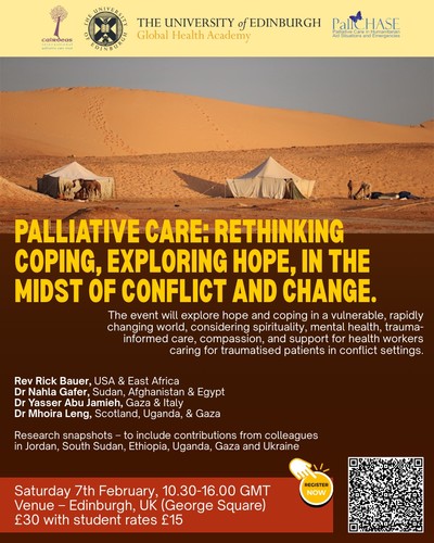 Upcoming Event February 7th: Palliative Care: Rethinking Coping, Exploring Hope, In the Midst of Conflict and Change